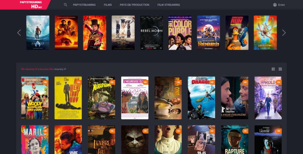 URL pour accéder au site de streaming Papystreaming