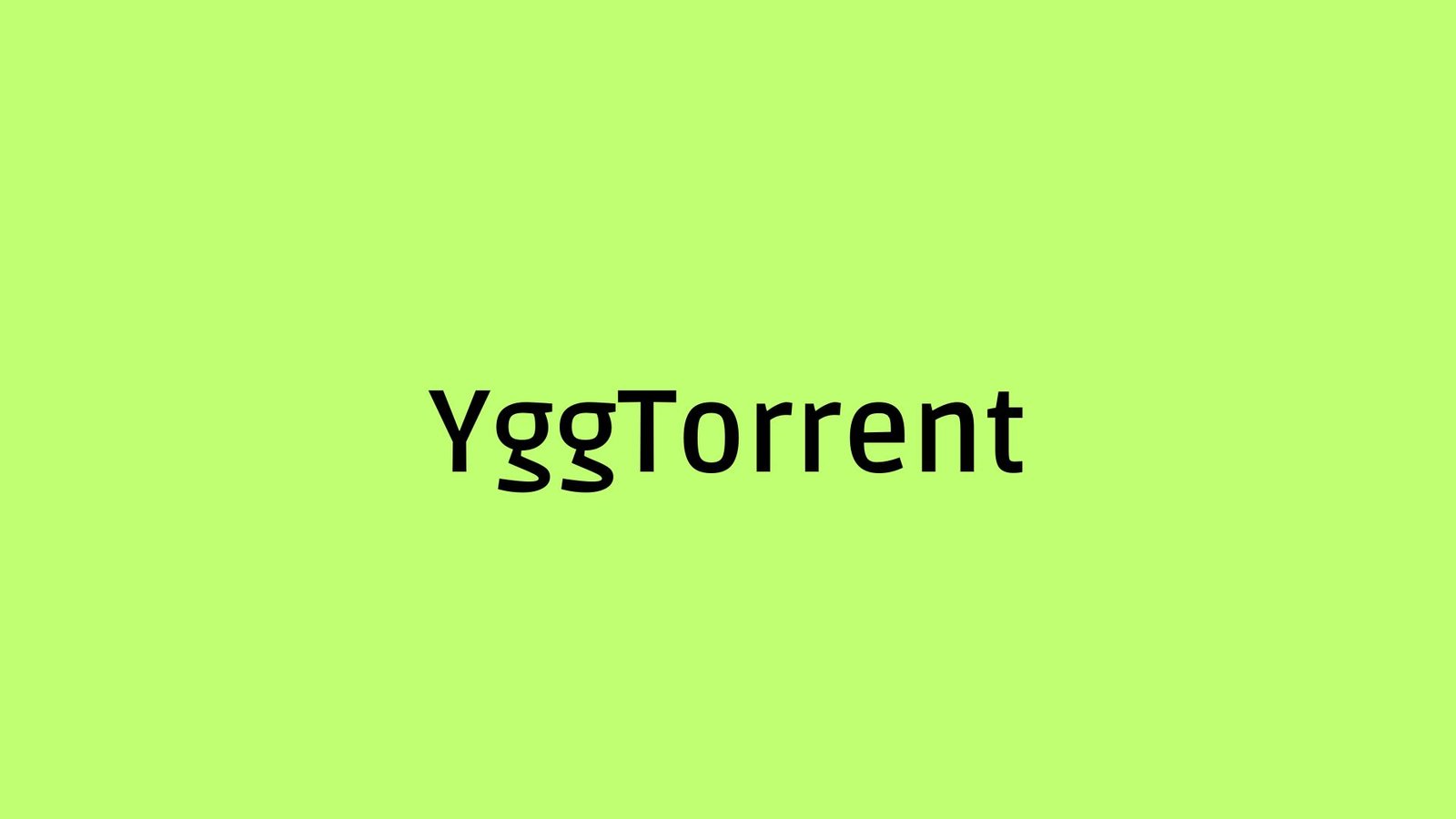 nouvelle adresse YggTorrent