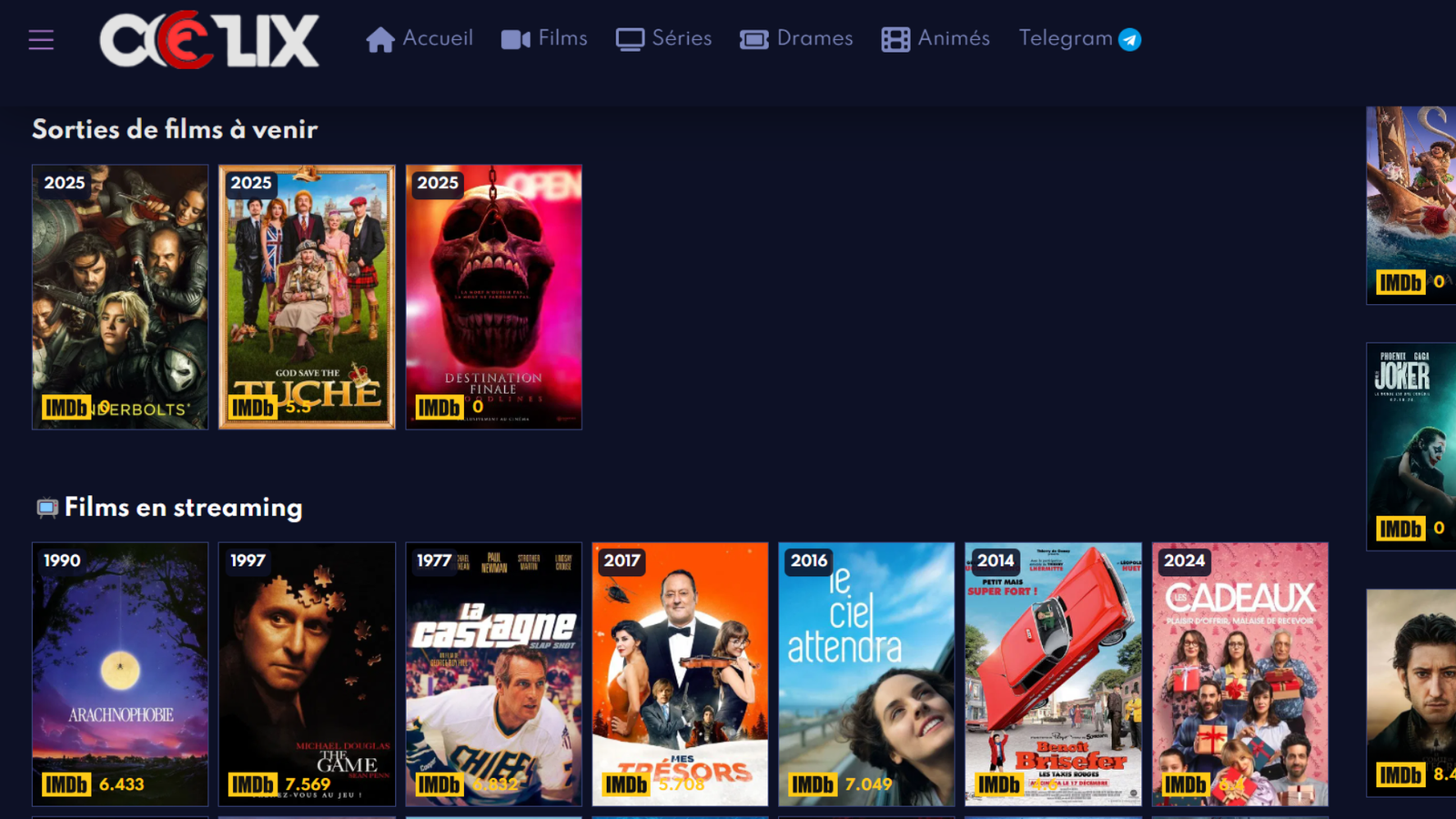 Nouvelle adresse de Coflix