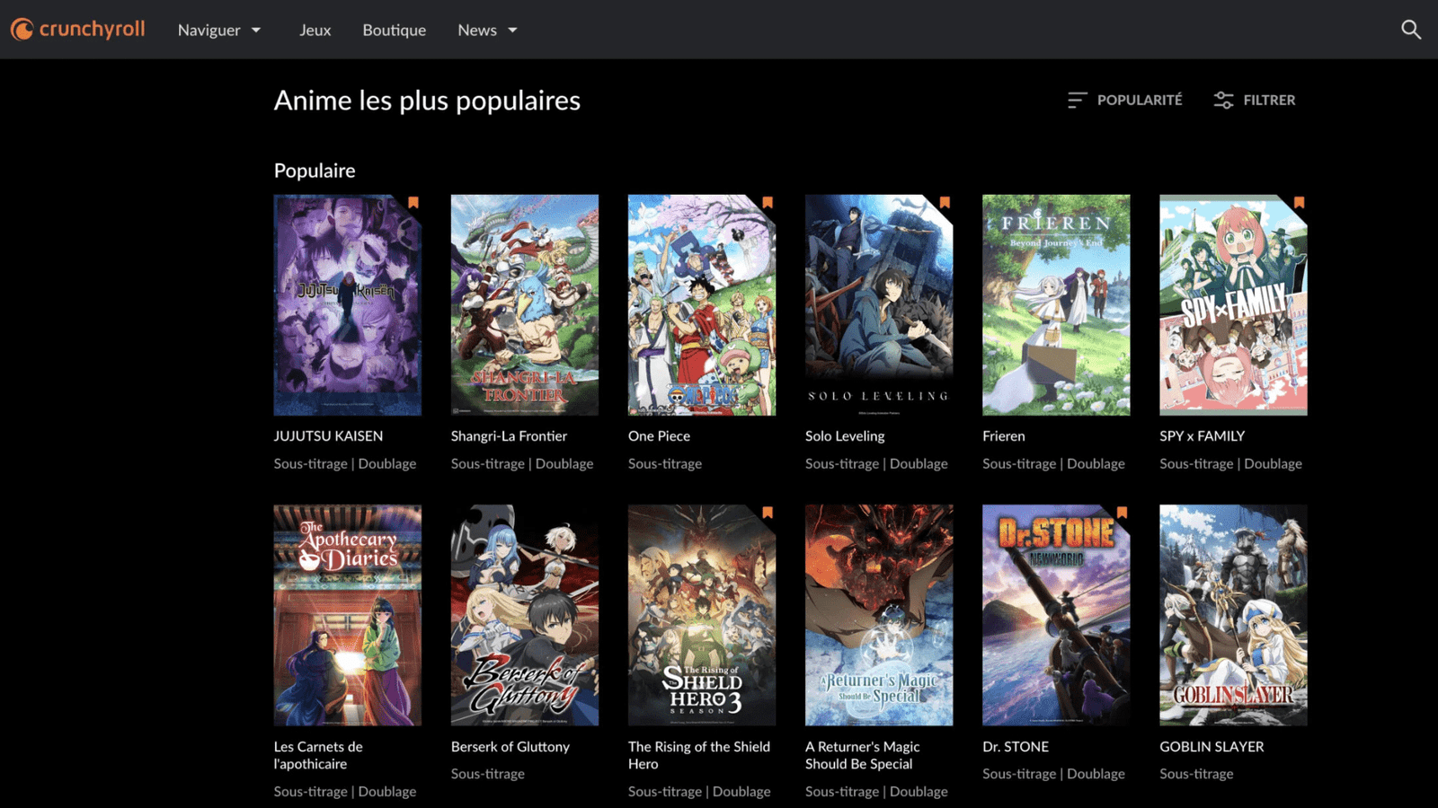 Plateformes pour regarder les animés en streaming